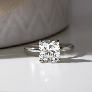 Round Halo, Pave & Split Shank Engagement Ring – 1.93 CT Lab Grown Diamond