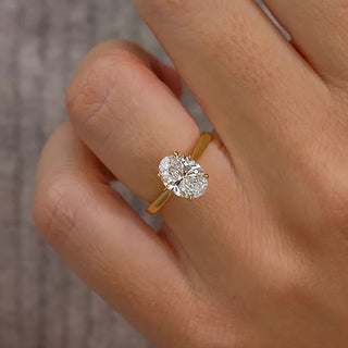 Round Halo, Pave & Split Shank Engagement Ring – 1.93 CT Lab Grown Diamond