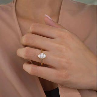 Round Halo, Pave & Split Shank Engagement Ring – 1.93 CT Lab Grown Diamond