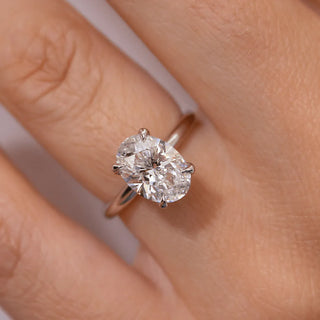 Round Halo, Pave & Split Shank Engagement Ring – 1.93 CT Lab Grown Diamond