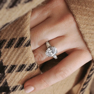 Round Halo, Pave & Split Shank Engagement Ring – 1.93 CT Lab Grown Diamond