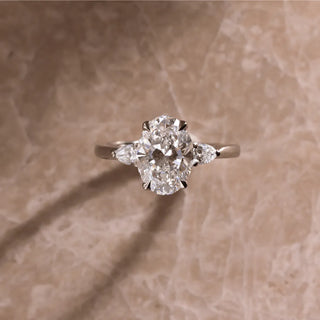 Round Halo, Pave & Split Shank Engagement Ring – 1.93 CT Lab Grown Diamond