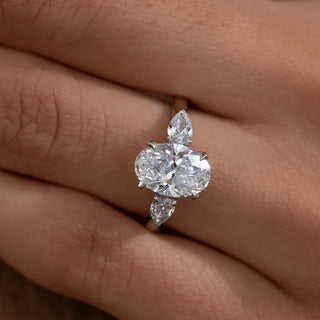 Round Halo, Pave & Split Shank Engagement Ring – 1.93 CT Lab Grown Diamond