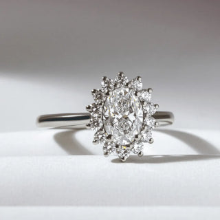 Round Halo, Pave & Split Shank Engagement Ring – 1.93 CT Lab Grown Diamond