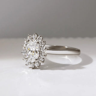 Round Halo, Pave & Split Shank Engagement Ring – 1.93 CT Lab Grown Diamond
