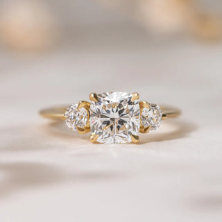 Round Halo, Pave & Split Shank Engagement Ring – 1.93 CT Lab Grown Diamond