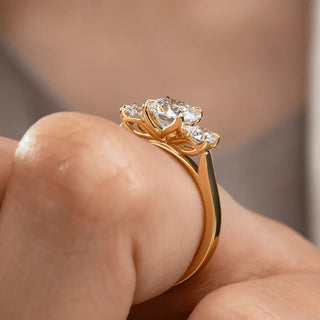Round Halo, Pave & Split Shank Engagement Ring – 1.93 CT Lab Grown Diamond