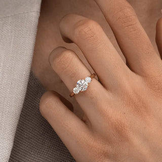 Round Halo, Pave & Split Shank Engagement Ring – 1.93 CT Lab Grown Diamond