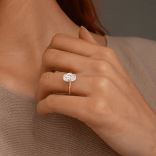 Round Halo, Pave & Split Shank Engagement Ring – 1.93 CT Lab Grown Diamond