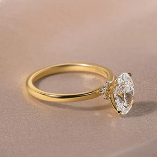 Round Halo, Pave & Split Shank Engagement Ring – 1.93 CT Lab Grown Diamond