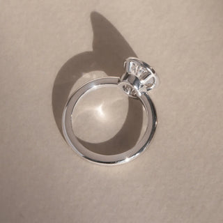 Round Halo, Pave & Split Shank Engagement Ring – 1.93 CT Lab Grown Diamond