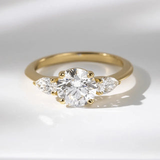 Round Halo, Pave & Split Shank Engagement Ring – 1.93 CT Lab Grown Diamond