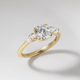 Round Halo, Pave & Split Shank Engagement Ring – 1.93 CT Lab Grown Diamond