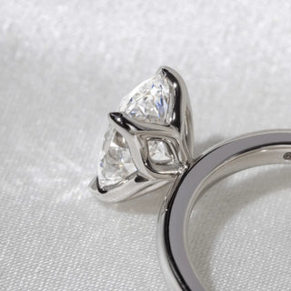 Round Halo, Pave & Split Shank Engagement Ring – 1.93 CT Lab Grown Diamond