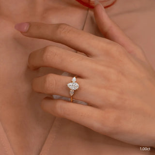 Round Halo, Pave & Split Shank Engagement Ring – 1.93 CT Lab Grown Diamond