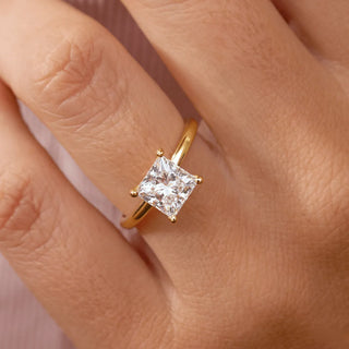 Round Halo, Pave & Split Shank Engagement Ring – 1.93 CT Lab Grown Diamond