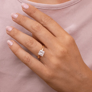 Round Halo, Pave & Split Shank Engagement Ring – 1.93 CT Lab Grown Diamond