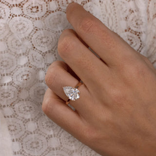 Round Halo, Pave & Split Shank Engagement Ring – 1.93 CT Lab Grown Diamond
