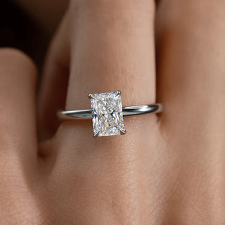 Round Halo, Pave & Split Shank Engagement Ring – 1.93 CT Lab Grown Diamond