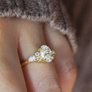 Round Halo, Pave & Split Shank Engagement Ring – 1.93 CT Lab Grown Diamond