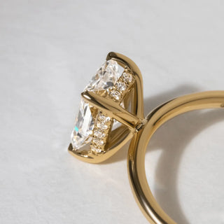 Round Halo, Pave & Split Shank Engagement Ring – 1.93 CT Lab Grown Diamond