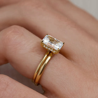 Round Halo, Pave & Split Shank Engagement Ring – 1.93 CT Lab Grown Diamond