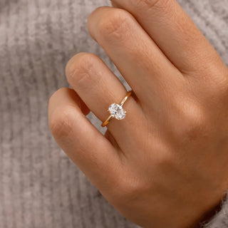 Round Halo, Pave & Split Shank Engagement Ring – 1.93 CT Lab Grown Diamond