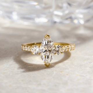 Round Halo, Pave & Split Shank Engagement Ring – 1.93 CT Lab Grown Diamond