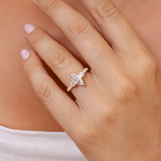 Round Halo, Pave & Split Shank Engagement Ring – 1.93 CT Lab Grown Diamond
