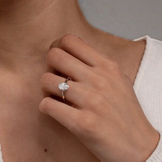 Round Halo, Pave & Split Shank Engagement Ring – 1.93 CT Lab Grown Diamond