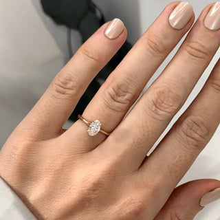 Round Halo, Pave & Split Shank Engagement Ring – 1.93 CT Lab Grown Diamond