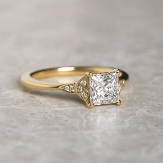 Round Halo, Pave & Split Shank Engagement Ring – 1.93 CT Lab Grown Diamond