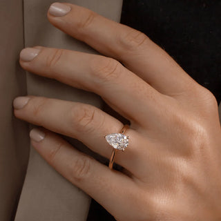 Round Halo, Pave & Split Shank Engagement Ring – 1.93 CT Lab Grown Diamond