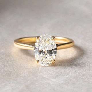 Round Halo, Pave & Split Shank Engagement Ring – 1.93 CT Lab Grown Diamond