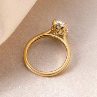Round Halo, Pave & Split Shank Engagement Ring – 1.93 CT Lab Grown Diamond