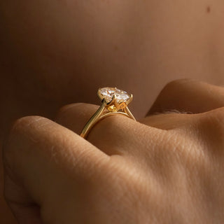 Round Halo, Pave & Split Shank Engagement Ring – 1.93 CT Lab Grown Diamond