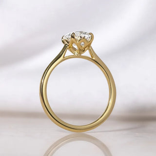 Round Halo, Pave & Split Shank Engagement Ring – 1.93 CT Lab Grown Diamond