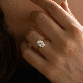 Round Halo, Pave & Split Shank Engagement Ring – 1.93 CT Lab Grown Diamond