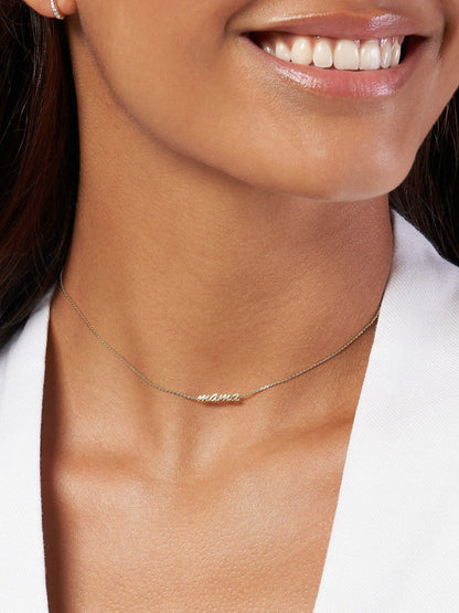 Mama Adjustable Choker Necklace