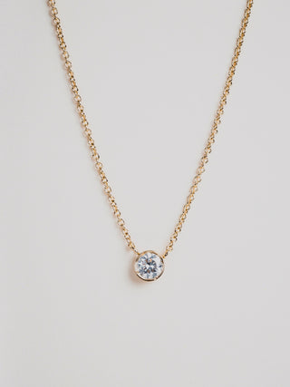3.0 TCW Oval Bezel Moissanite Necklace 1
