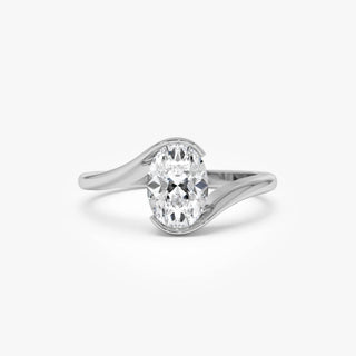 Emerald Pave Engagement Ring – 1 CT Lab Grown Diamond