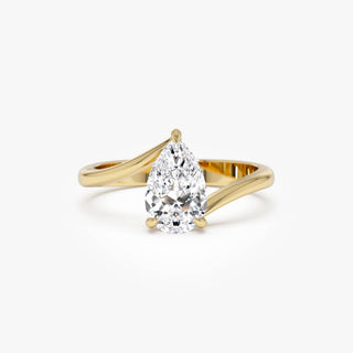 Emerald Pave Engagement Ring – 1 CT Lab Grown Diamond