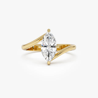 Emerald Pave Engagement Ring – 1 CT Lab Grown Diamond