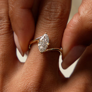 Emerald Pave Engagement Ring – 1 CT Lab Grown Diamond
