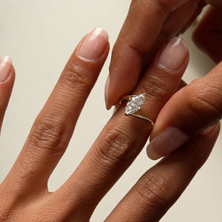 Emerald Pave Engagement Ring – 1 CT Lab Grown Diamond