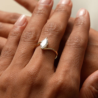 Emerald Pave Engagement Ring – 1 CT Lab Grown Diamond