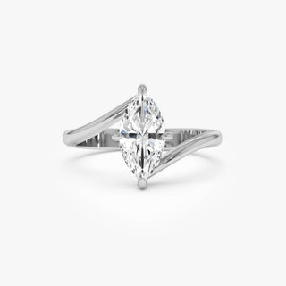 Emerald Pave Engagement Ring – 1 CT Lab Grown Diamond