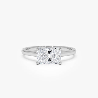 Emerald Pave Engagement Ring – 1 CT Lab Grown Diamond