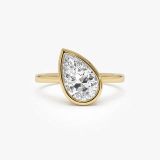 Emerald Pave Engagement Ring – 1 CT Lab Grown Diamond