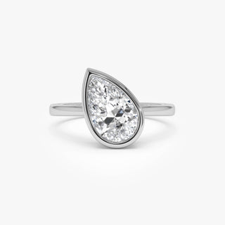 Emerald Pave Engagement Ring – 1 CT Lab Grown Diamond